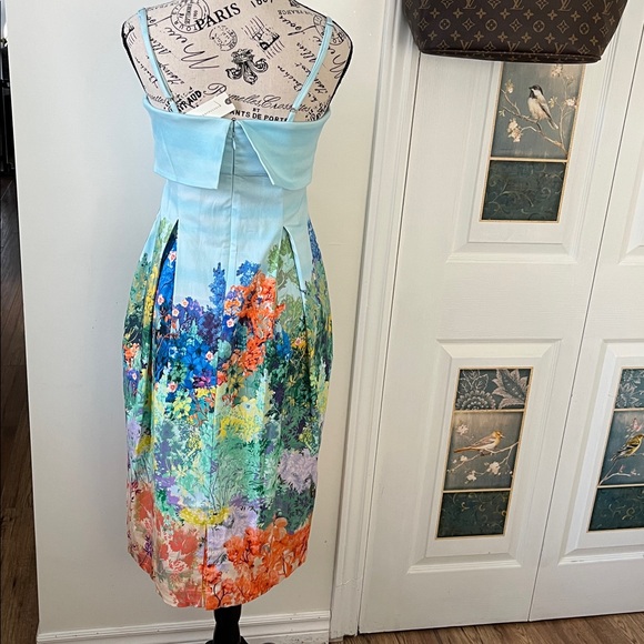 Anthropologie Multicolor Floral Midi Dress - Picture 5 of 17